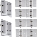 Aluminium Wall Bracket for Signs 2 Inch — 10 Pack, Silver