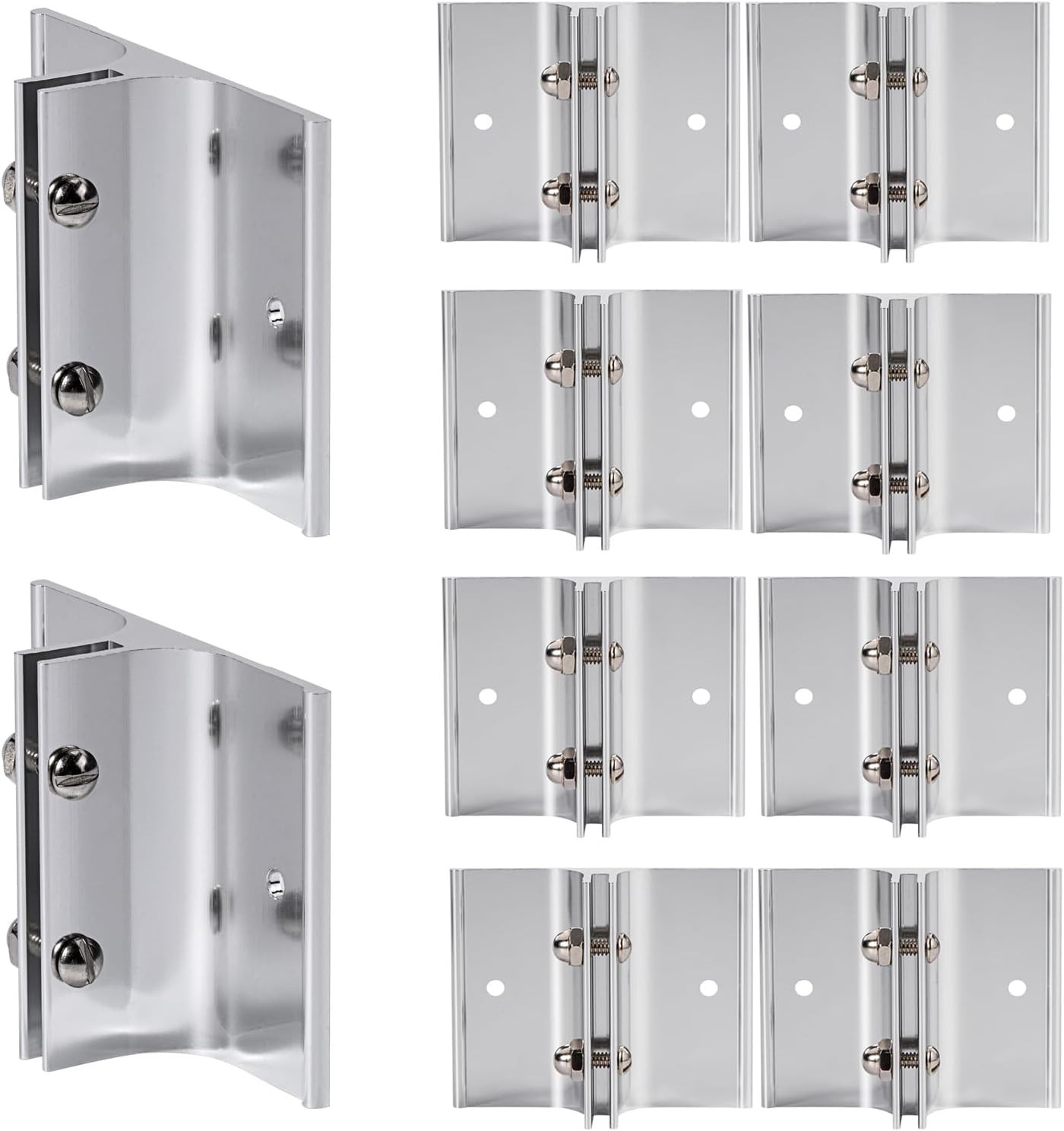 Aluminium Wall Bracket for Signs 2 Inch — 10 Pack, Silver Aluminium Wall Bracket for Signs 2 Inch — 10 Pack, Silver
