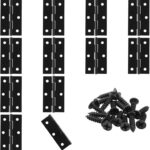 Ball Bearing Butt Hinges 2.5 Inch — 12 Pack, Black