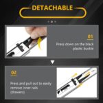 Ball Bearing Drawer Slides 16 Inch — 6 Pairs, Full Extension, 100 lb