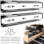 Ball Bearing Drawer Slides 36 Inch — 1 Pair, 250 lb, Galvanised Steel