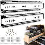 Ball Bearing Drawer Slides 36 Inch — 1 Pair, 250 lb, Galvanised Steel