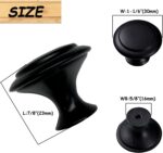 Cabinet Knobs and Drawer Pulls — 40 Pieces, Matte Black Zinc Alloy