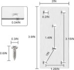 Flat Mending Plates 4 x 2 Inch — 30 Pack, Stainless Steel