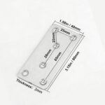 Flat Mending Plates — 40 Pack, Stainless Steel Joining Brackets