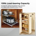 Heavy Duty Drawer Slides Full Extension — 150 lb, Side Mount Runners