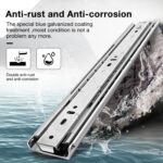 Heavy Duty Drawer Slides Full Extension — 150 lb, Side Mount Runners