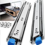Locking Drawer Slides Full Extension — 250 lb Runners with Lock