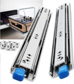 Locking Drawer Slides Full Extension — 250 lb Runners with Lock