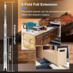 Locking Drawer Slides Full Extension — 250 lb Runners with Lock
