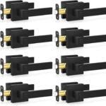 Privacy Door Handles Interior — 8 Pack, Matte Black Keyless