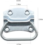 Pull Ring Handles 3.5 Inch — 8 Pack, Zinc Plated Steel