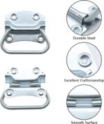 Pull Ring Handles 3.5 Inch — 8 Pack, Zinc Plated Steel