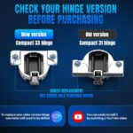 Replacement Concealed Cabinet Hinges — 8 Pack, 110 and 120 Degree Screw-On