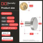 Round Cabinet Knobs — 10 Pack, Brushed Nickel Aluminium Alloy