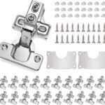 Self Closing Concealed Cabinet Hinges 1/2 Inch Overlay — 24 Pack, Face Frame