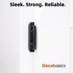 Self Closing Semi-Concealed Cabinet Hinges 1/2 Inch Overlay — 50 Pack, Black