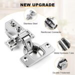 Soft Close Concealed Hinges 1/2 Inch Overlay — 4 Pack, 105 Degree