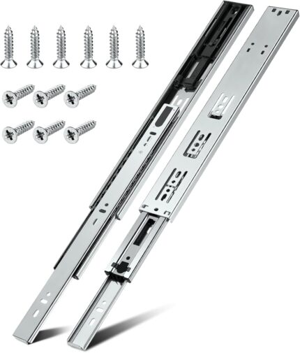 Soft Close Drawer Slides 22 Inch — 10 Pairs, Full Extension, 200 lb