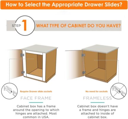 Soft Close Drawer Slides 22 Inch — 10 Pairs, Full Extension, 200 lb