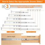 Soft Close Drawer Slides 22 Inch — 10 Pairs, Full Extension, 200 lb