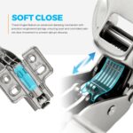 Soft Close Full Overlay Cabinet Hinges — 10 Pack, European Concealed