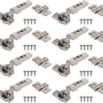 Soft Close Hinge Kit Full Overlay 110 Degree — 4 Kits for Frameless Cabinets