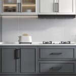 Square Bar Cabinet Handles 8 Inch — 10 Pack, Black Stainless Steel