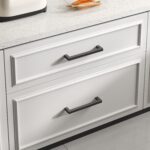 Square Bar Cabinet Handles 8 Inch — 10 Pack, Black Stainless Steel