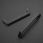 Square Cabinet Pull Handles 5 Inch — 10 Pack, Matte Black
