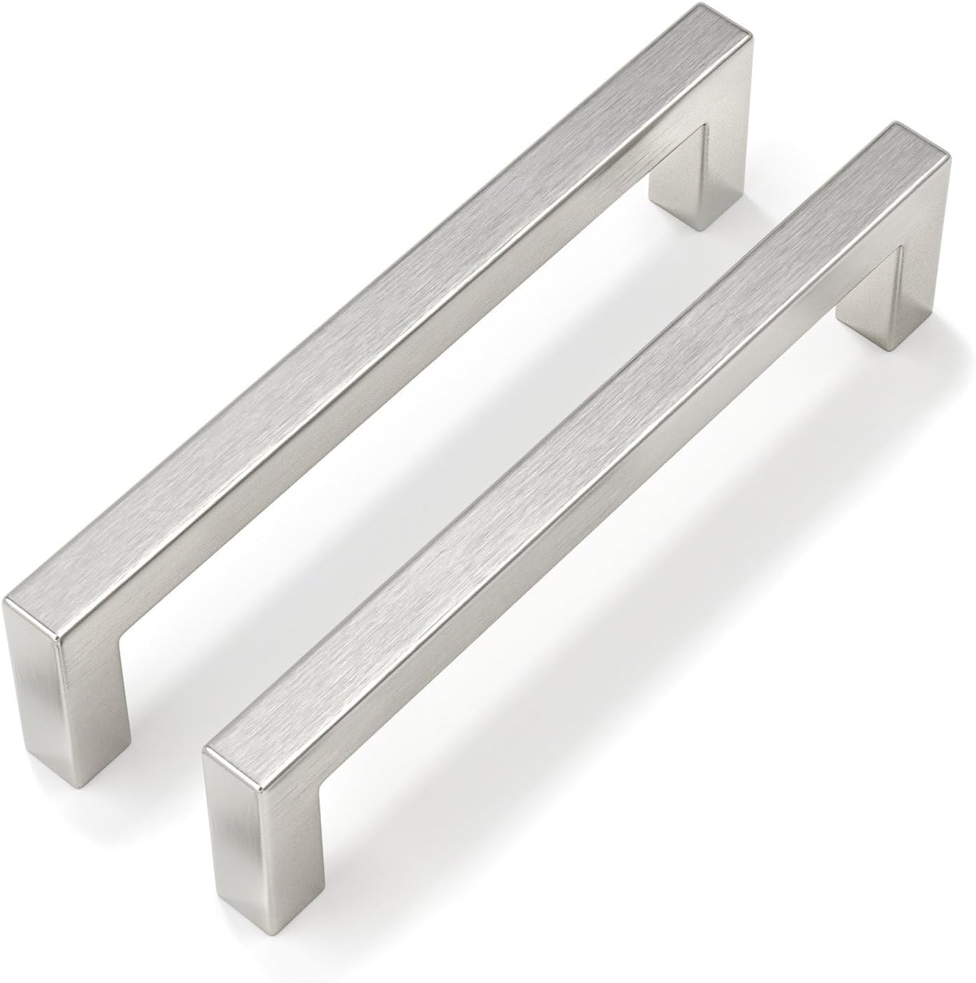 Square Drawer Pull Handles 5 Inch — 30 Pack, Brushed Nickel Stainless Square Drawer Pull Handles 5 Inch — 30 Pack, Brushed Nickel Stainless