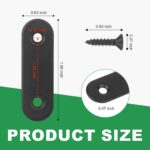 Straight Brace Plates 2 x 0.6 Inch — 40 Pieces, Stainless Steel