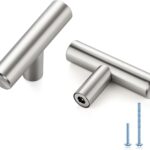 T-Bar Drawer Pulls 2 Inch — 30 Pack, Brushed Nickel Stainless Steel